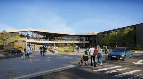 Artist's rendering of Lake Oswego Middle School
