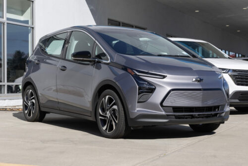 Photo of a gray Chevy Bolt